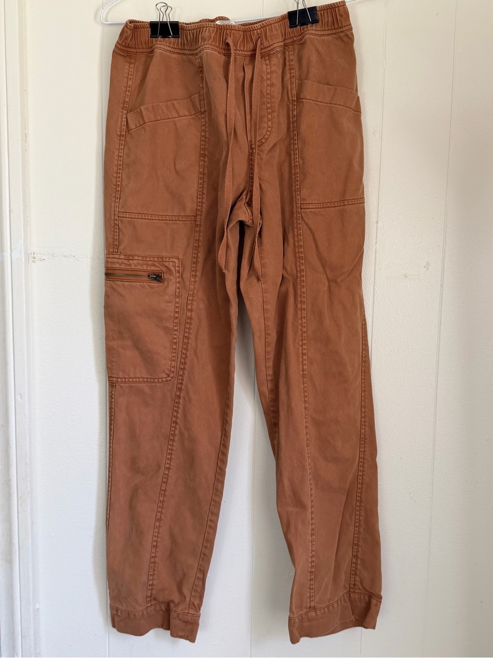 Nicole Miller Women’s Cargo Utility Pants Rust/Clay SZ: X-SMALL